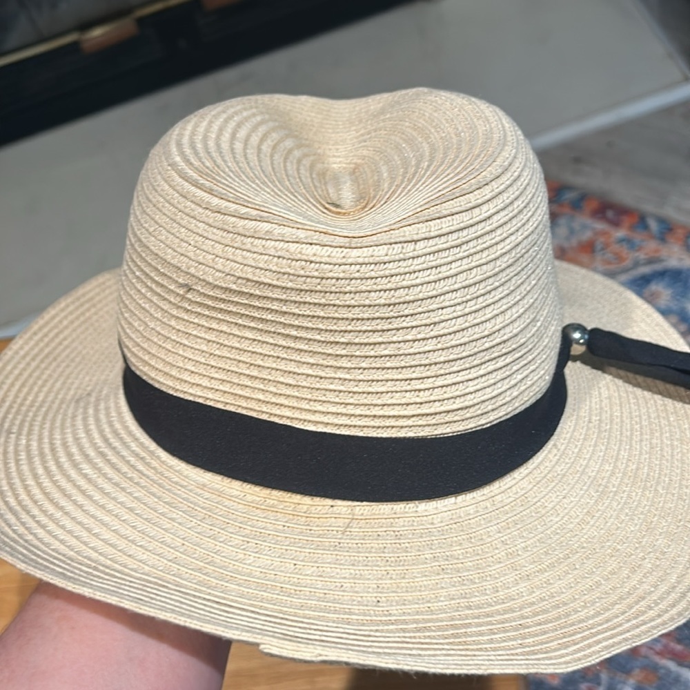 Scala Pronto Straw Hat With Black Ribbon - Os - image 2
